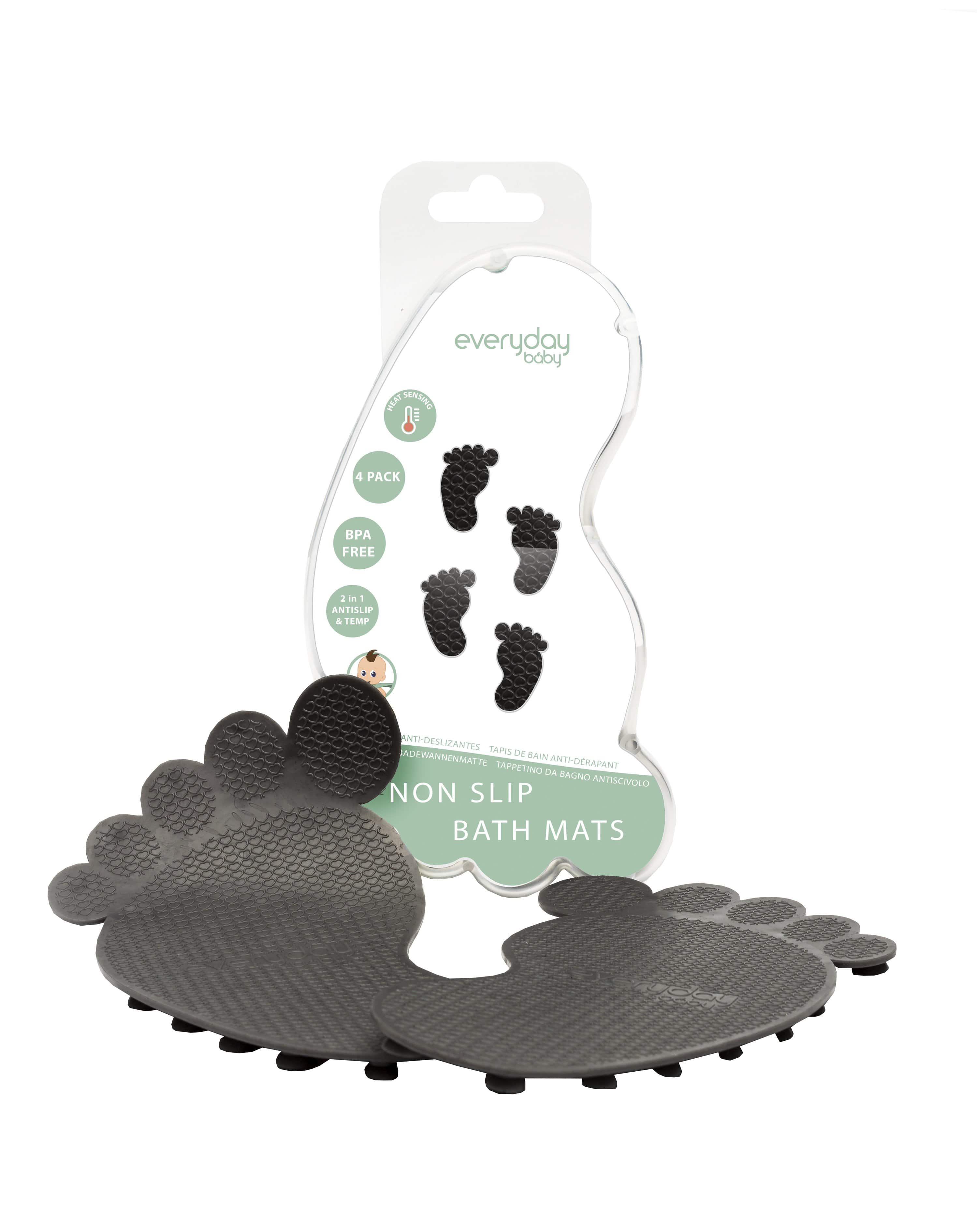 everyday baby Accessories Badematte Blau 4er-Pack mit Temperaturanzeige