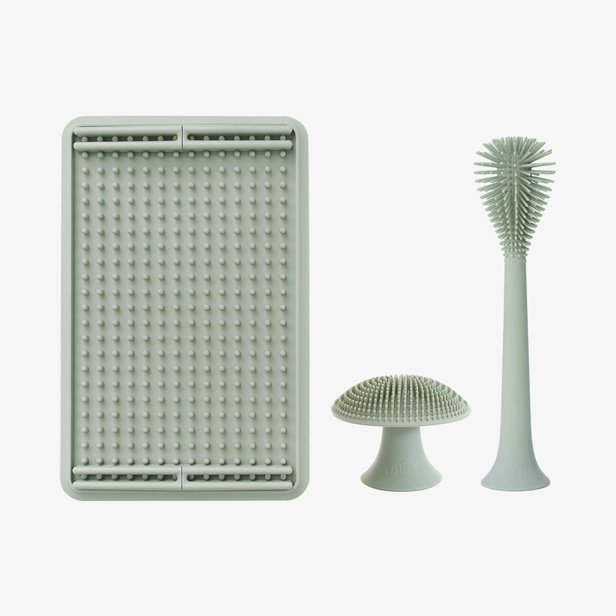 ezpz Cleaning Bundle Reinigungsset Salbei 3-teilig Silikon