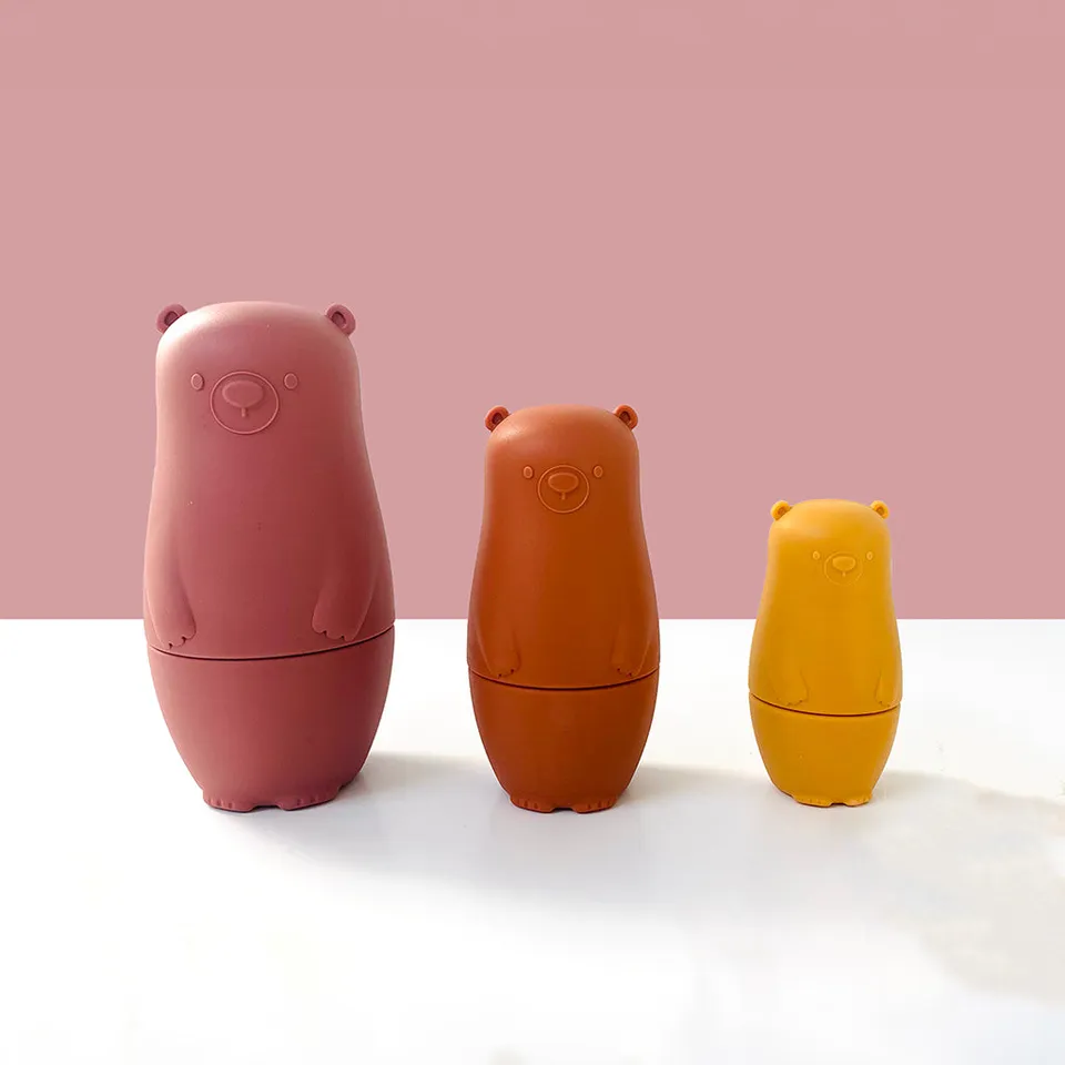 Les Petits Citrons Le Jeu Marcus Matroschka Silikon Blau Stapelspielzeug