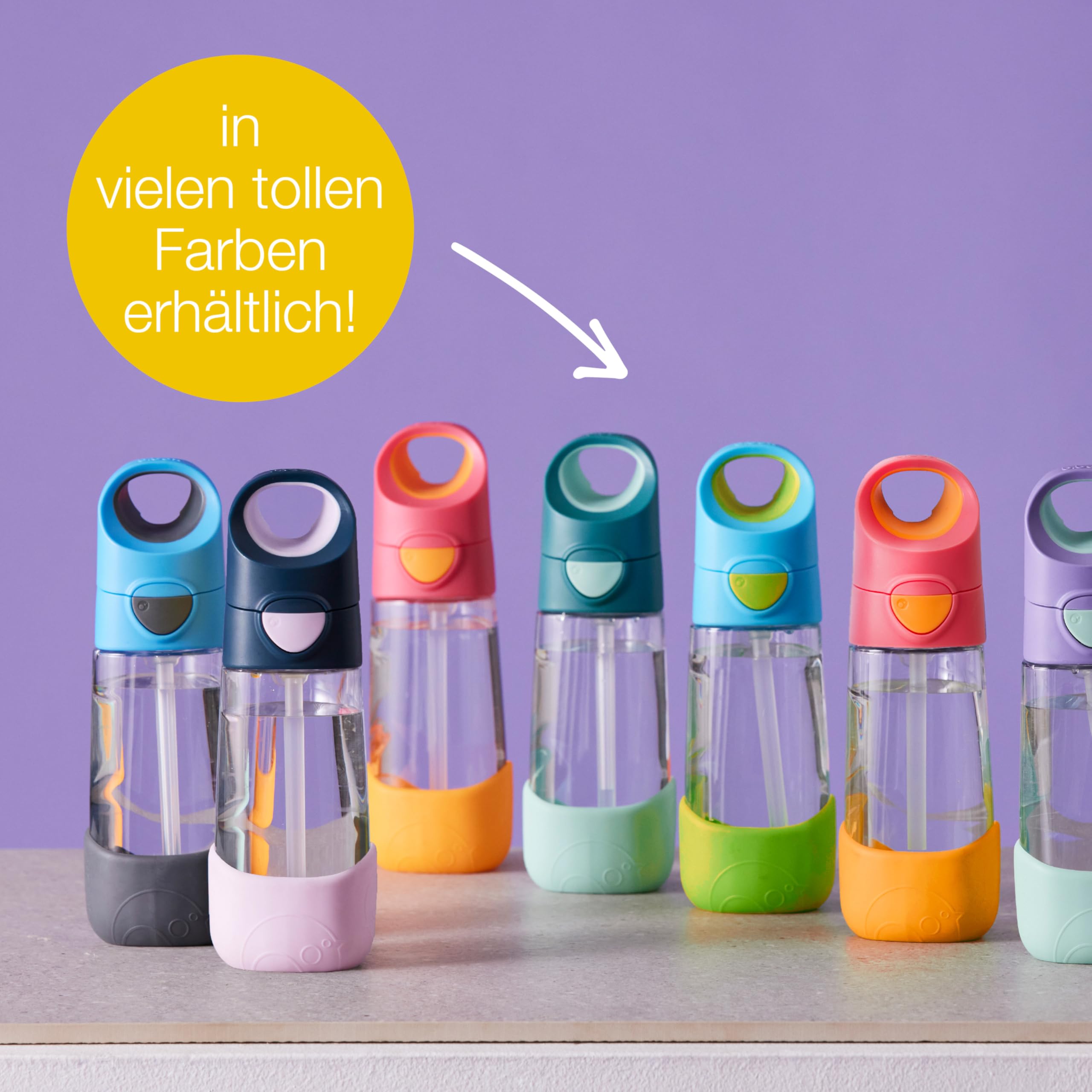 b.box Tritan Drink Bottle Trinkflasche Lila Pop 450 ml