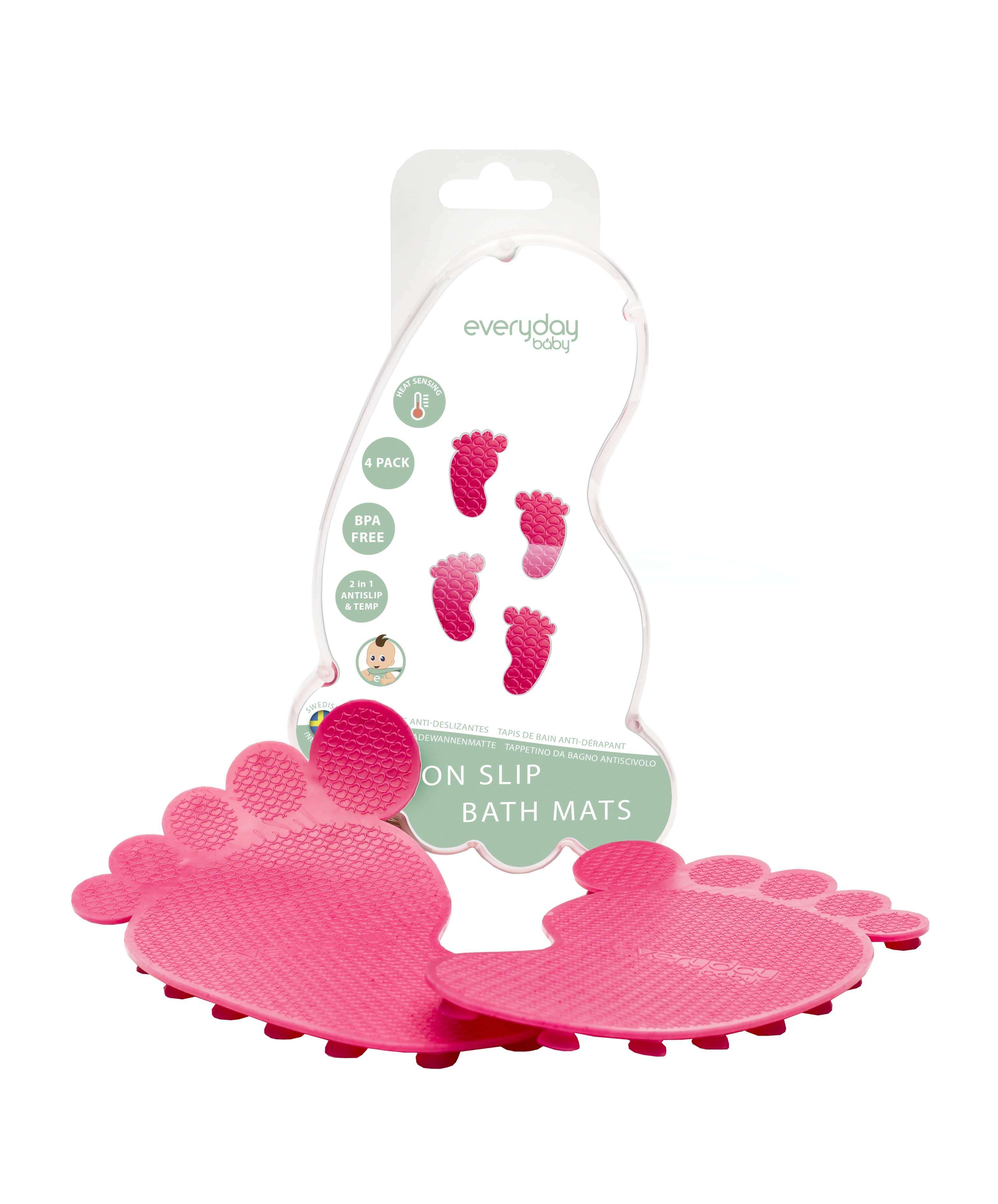 everyday baby Accessories Badematte Blau 4er-Pack mit Temperaturanzeige