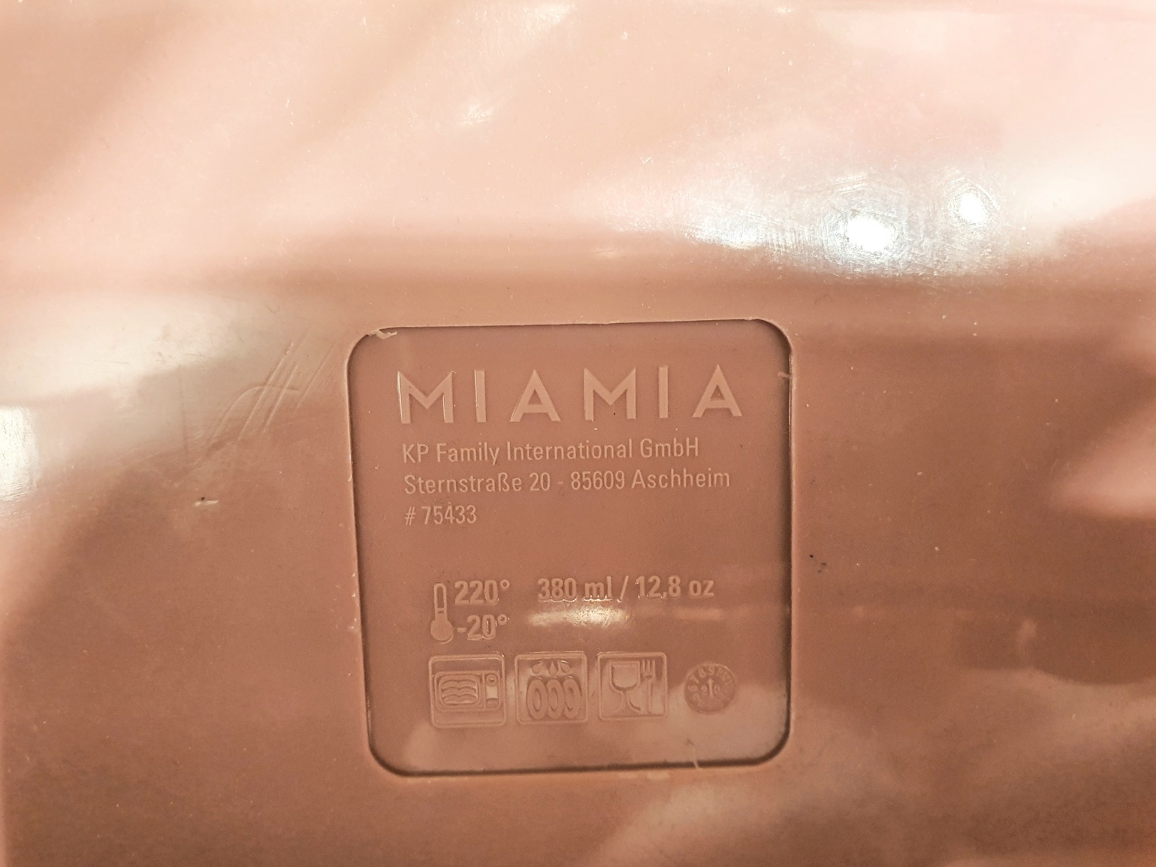 MiaMia Kindergeschirr Teller 3 Fächer Rose Silikon