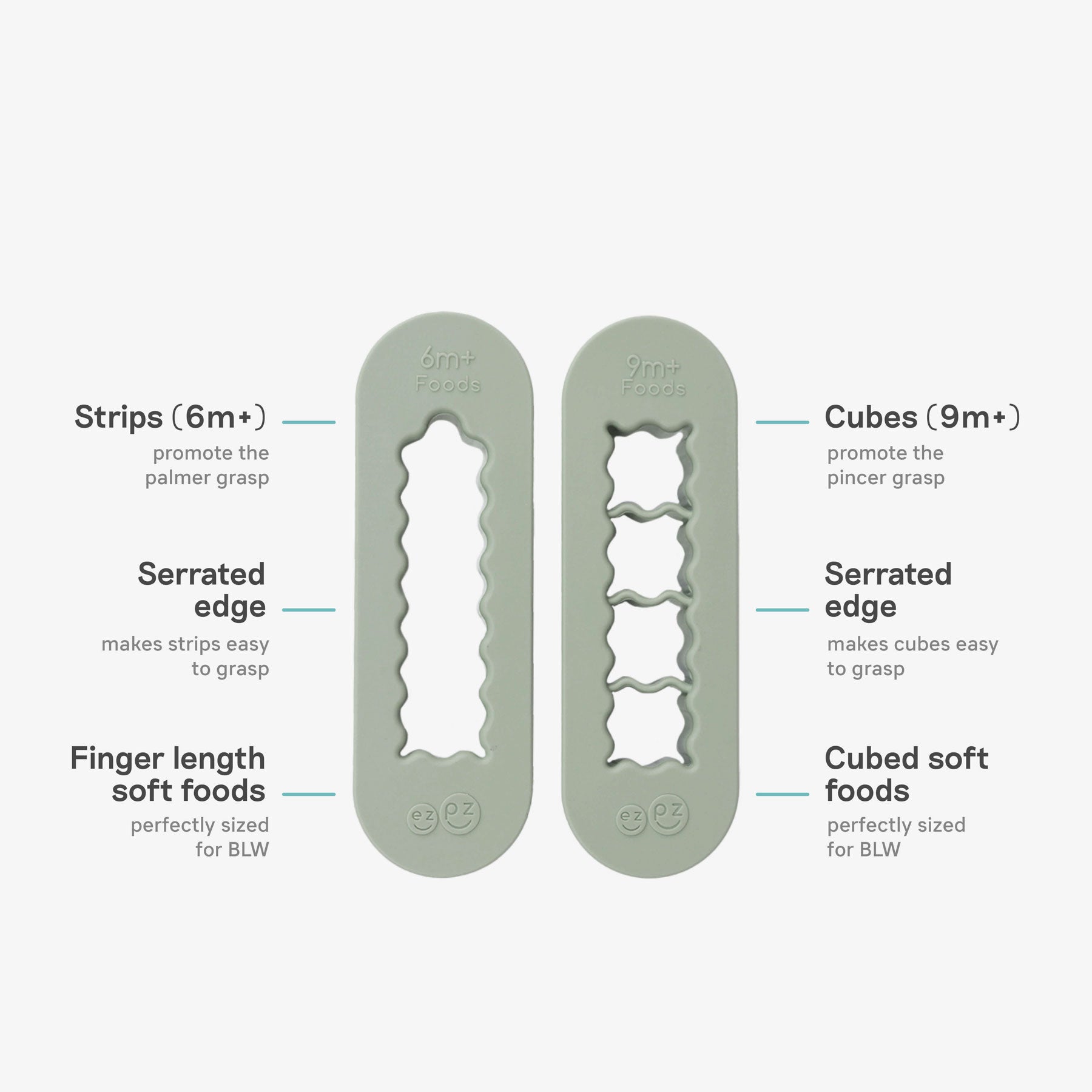 ezpz Kits Baby-Led Travel Bundle Esslern-Set Silikon Sage