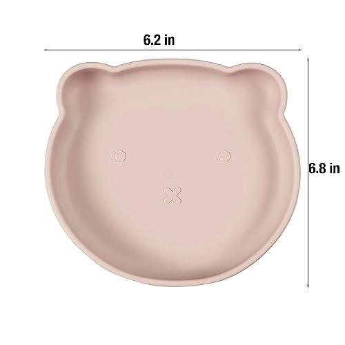 PandaEar Feeding Set Teller Schüssel Löffel Silikon Braun Saugnapf