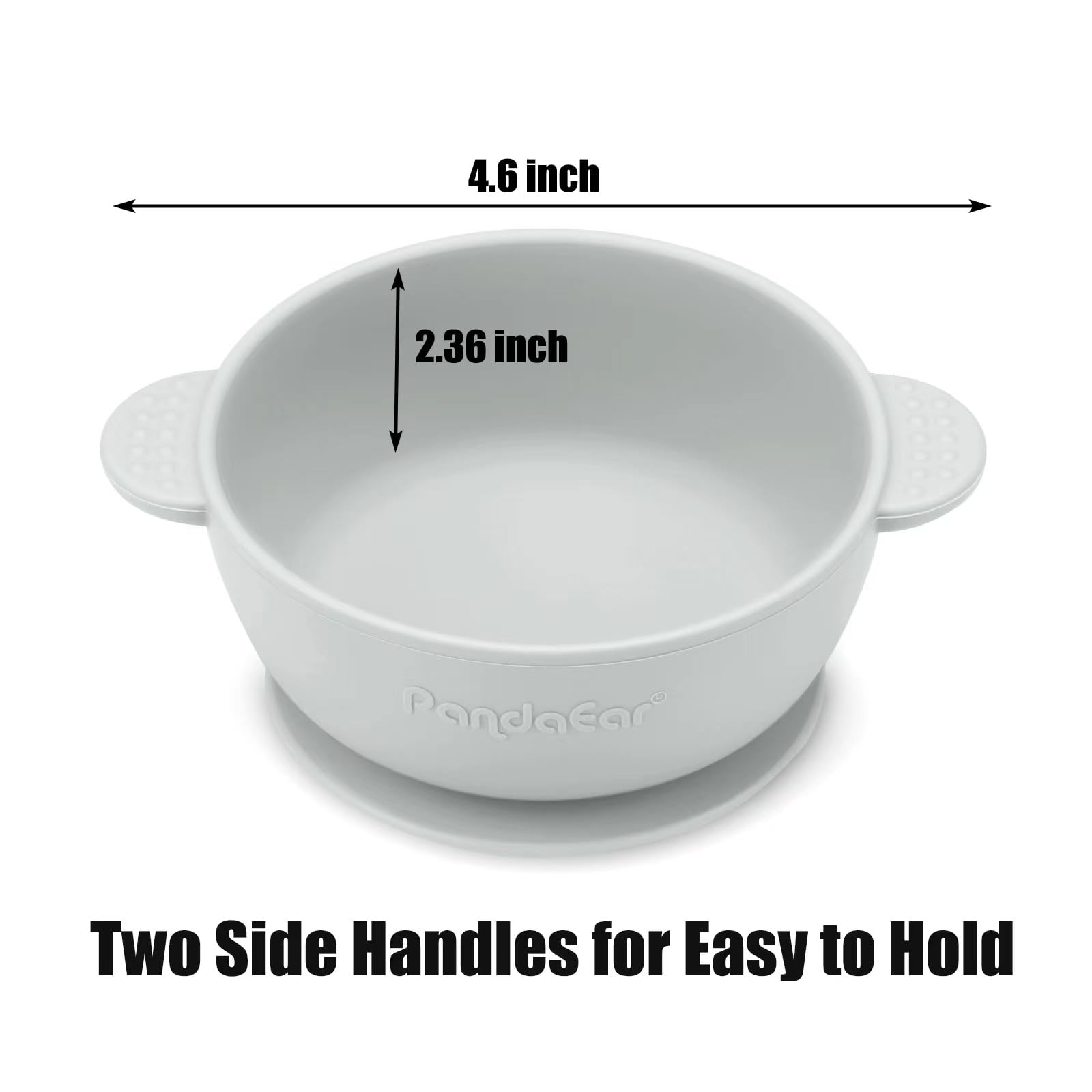 PandaEar Bowl Silikon Saugschale 3er-Pack saugfest