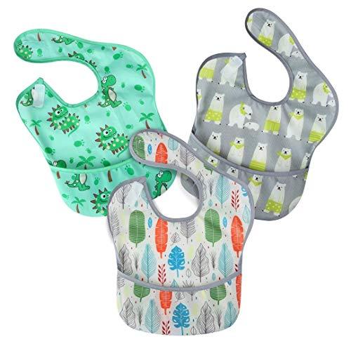PandaEar Bibs Stoflätzchen 3er Pack wasserdicht mit Tasche