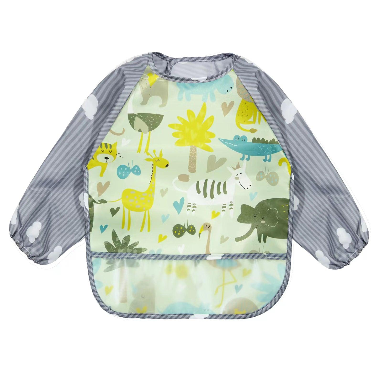 PandaEar Bibs Langarmlätzchen 3er Pack wasserdicht 6-36 Monate