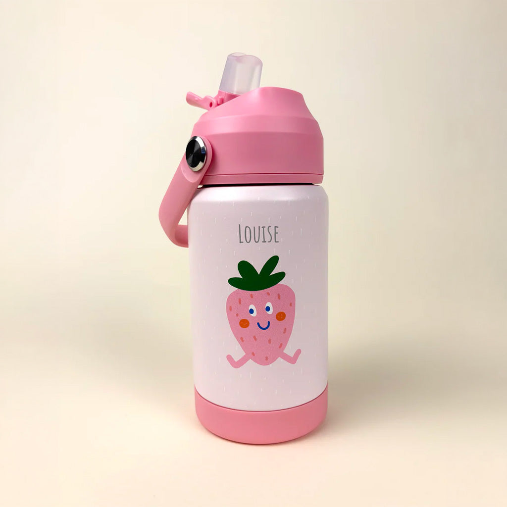 Les Petits Citrons Le Repas Nour Trinkflasche Edelstahl Rosa 355ml