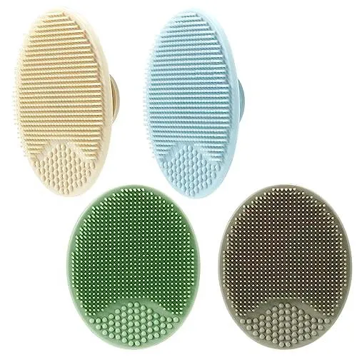PandaEar Grooming Silikon Babybürste 4er-Pack weich