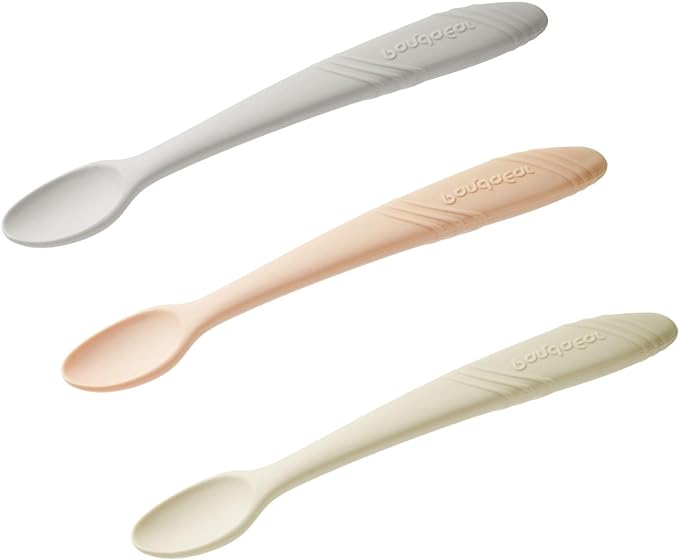 PandaEar Utensils Silikon Babylöffel 7er-Pack weich