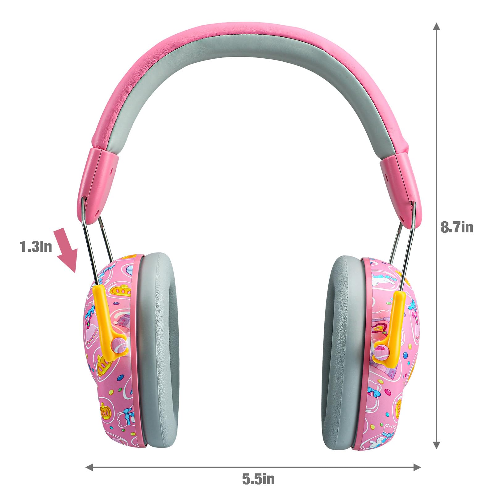 PandaEar Safety Gehörschutz Kinder Pink 28 dB NRR