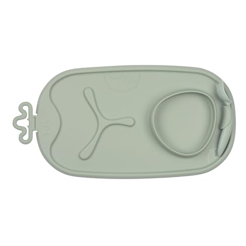 b.box Lunchbox Roll Go Essmatte Salbei Silikon