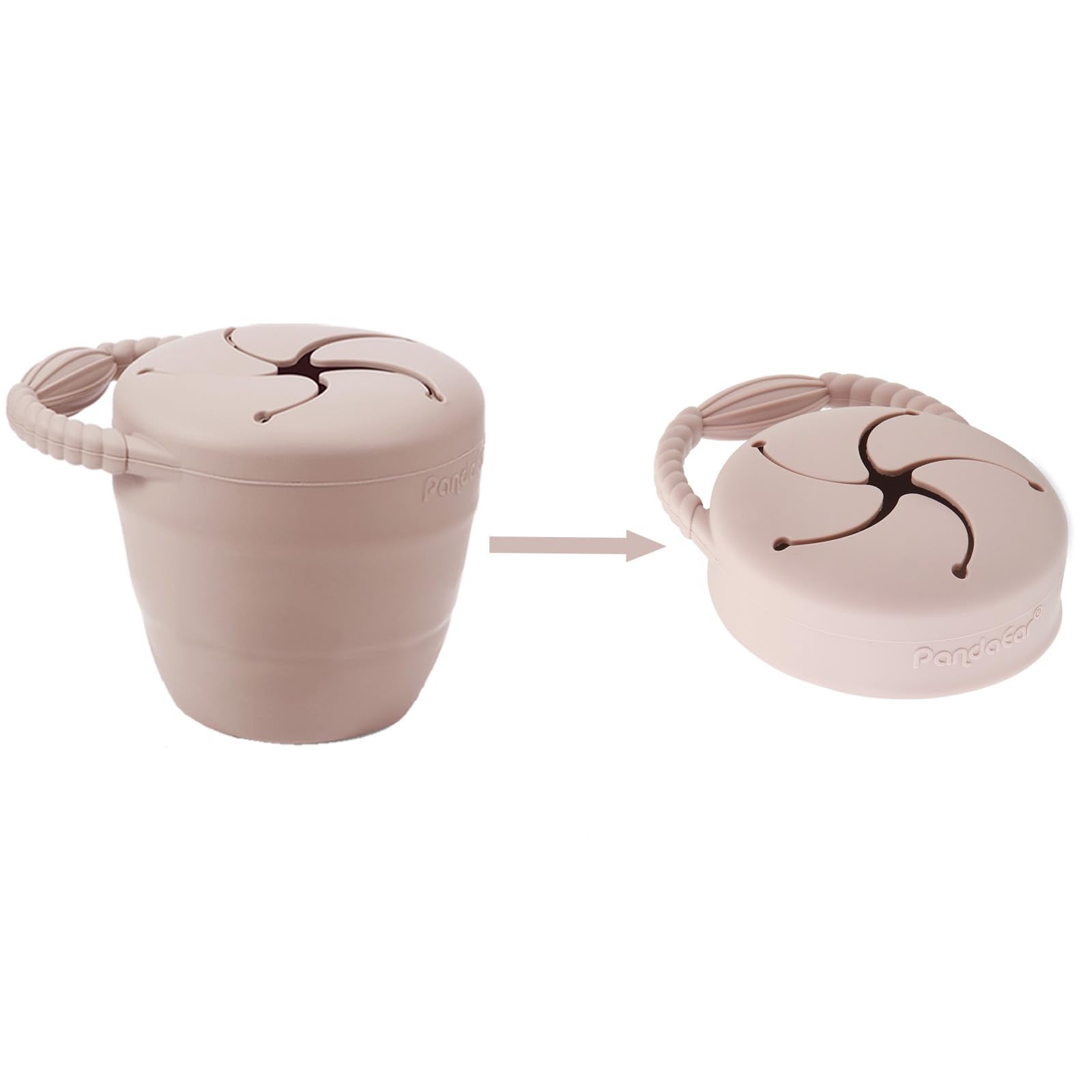 PandaEar Feeding Set Essset Silikon 9-teilig Pink