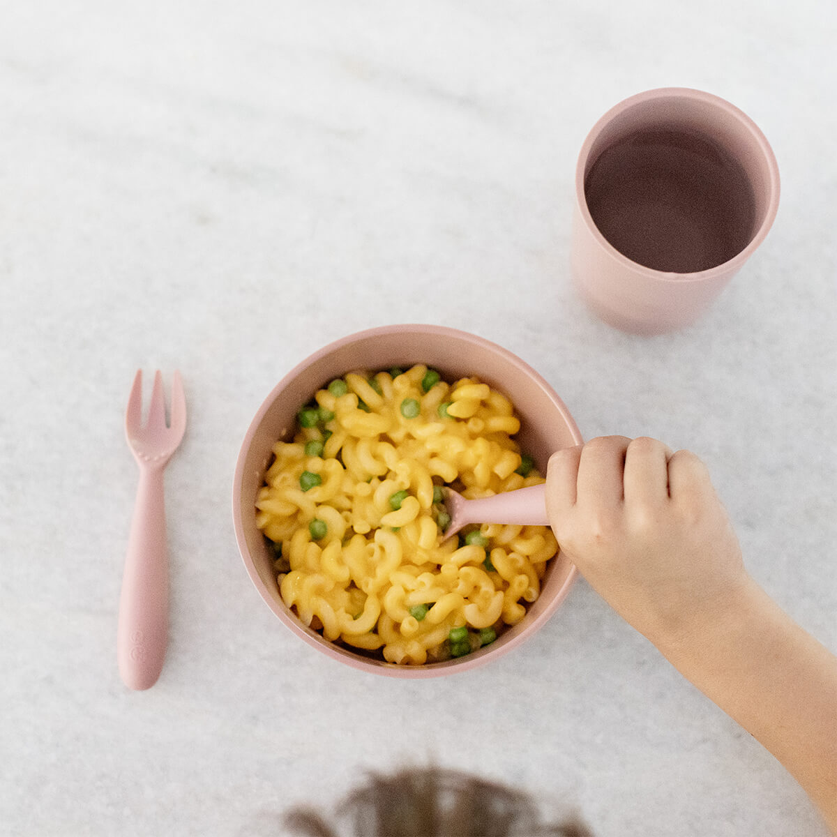 ezpz Basics Collection Mealtime Bowl Schüssel 2er Pack 24oz Blush