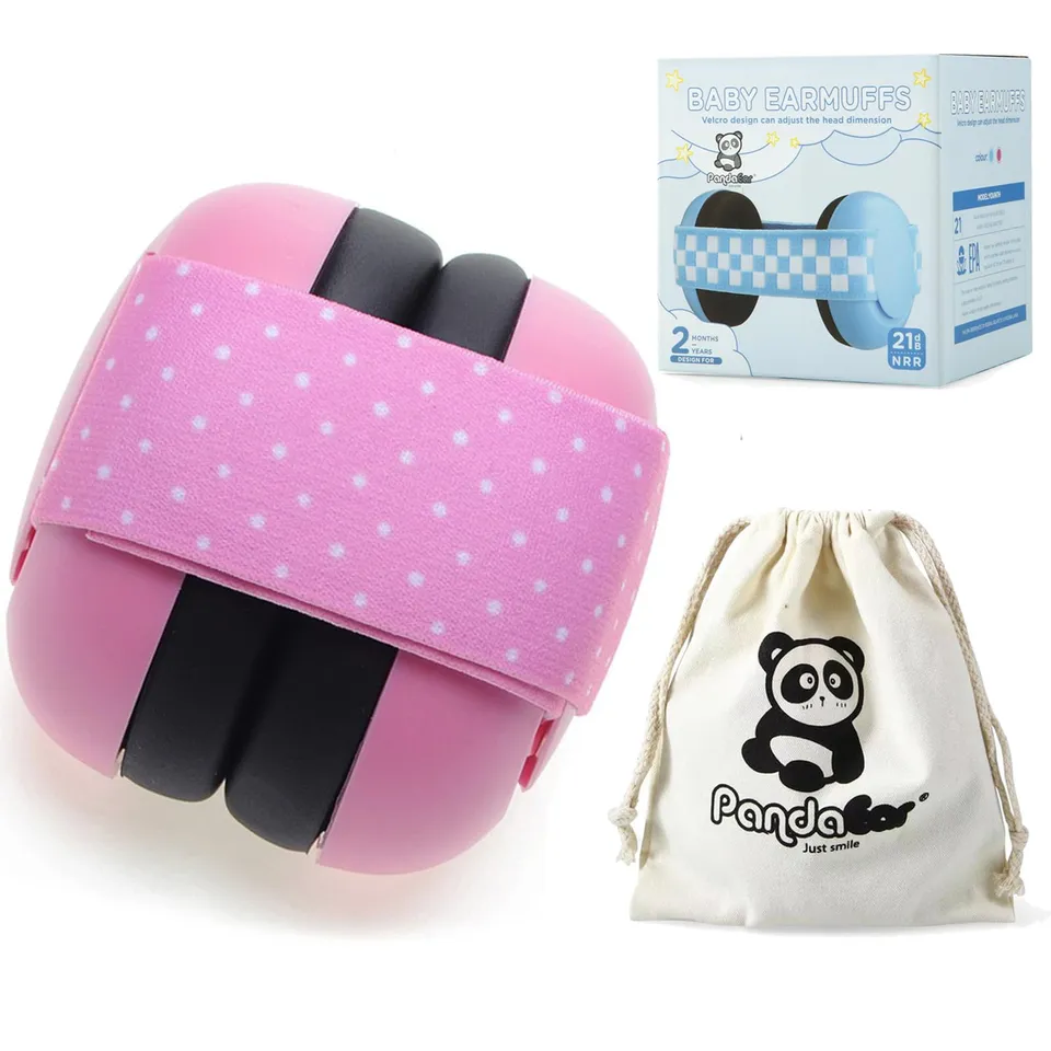 PandaEar Safety Noise Cancelling Kopfhörer Baby pink