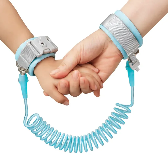 PandaEar Safety Handgelenk-Leine Armband Blau 2,5m verstellbar