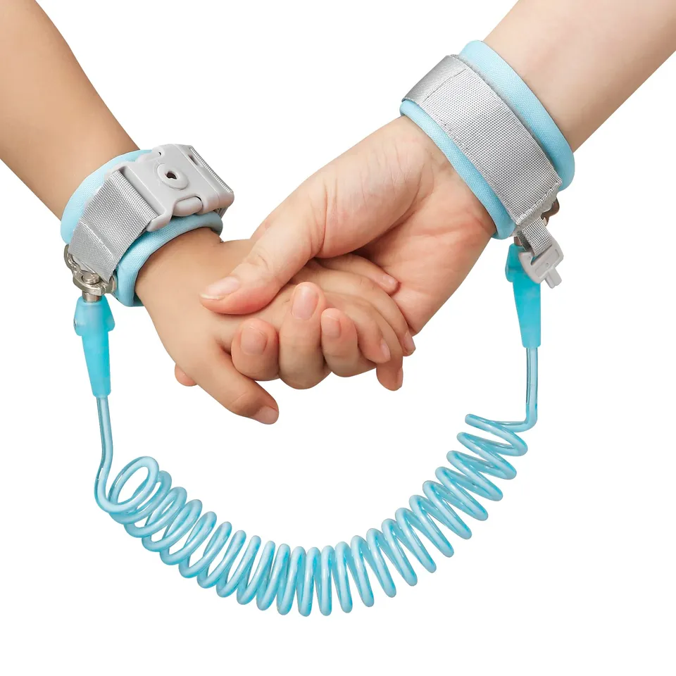 PandaEar Safety Handgelenk-Leine Armband Blau 2,5m verstellbar