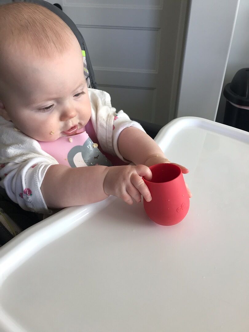 ezpz Tiny Collection Tiny Cup Babybecher Sage 5er-Pack
