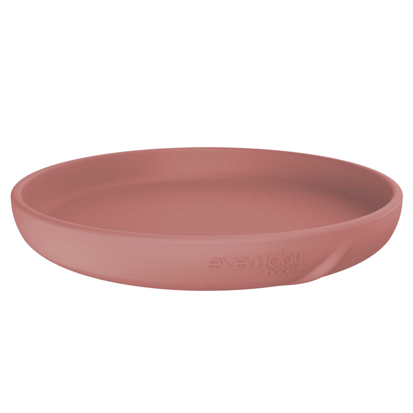 everyday baby Tableware Silikonteller Nature Red saugfest LFGB