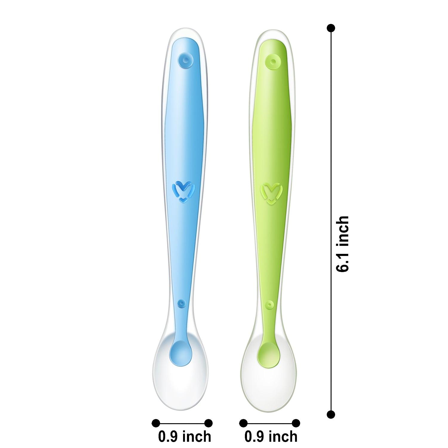PandaEar Utensils Soft Spoons Babylöffel 6er Pack Silikon