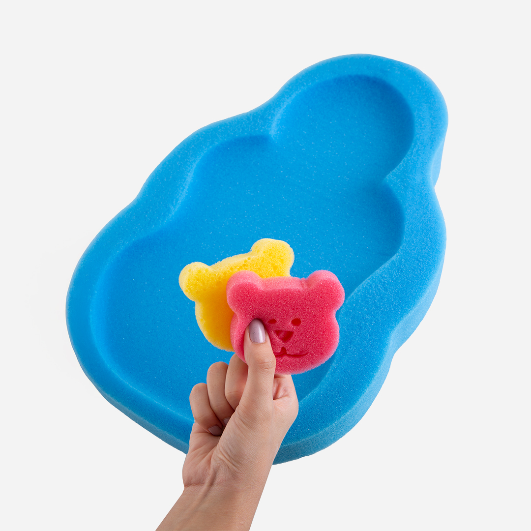 BabyJem Banyo Badeschwamm Baby Wannen-Einlage