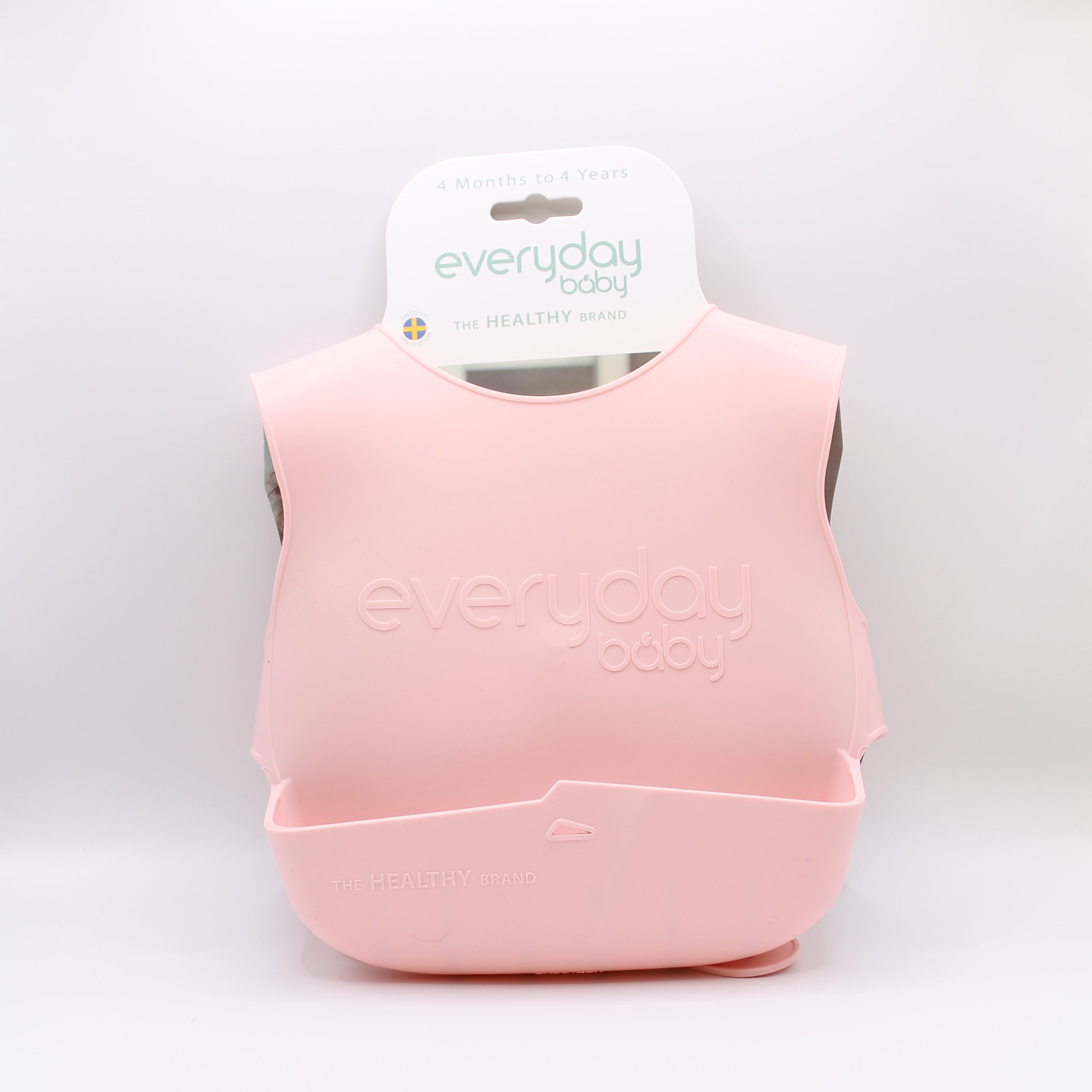 Everyday Baby Tableware Silikon-Lätzchen Rosa mit Taillengurt
