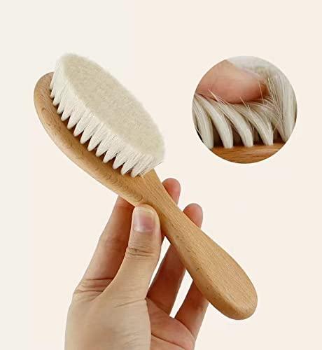 PandaEar Grooming Babybürste Kamm Set 3tlg Holz