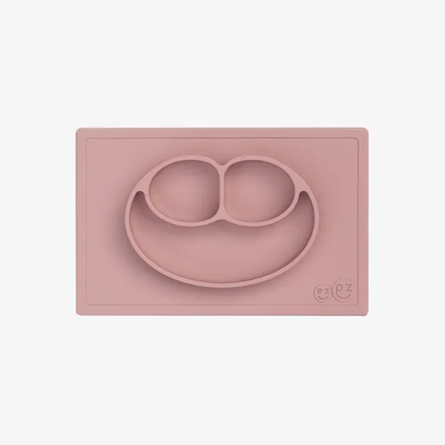 ezpz Happy Mat Silikonteller Blush saugfest
