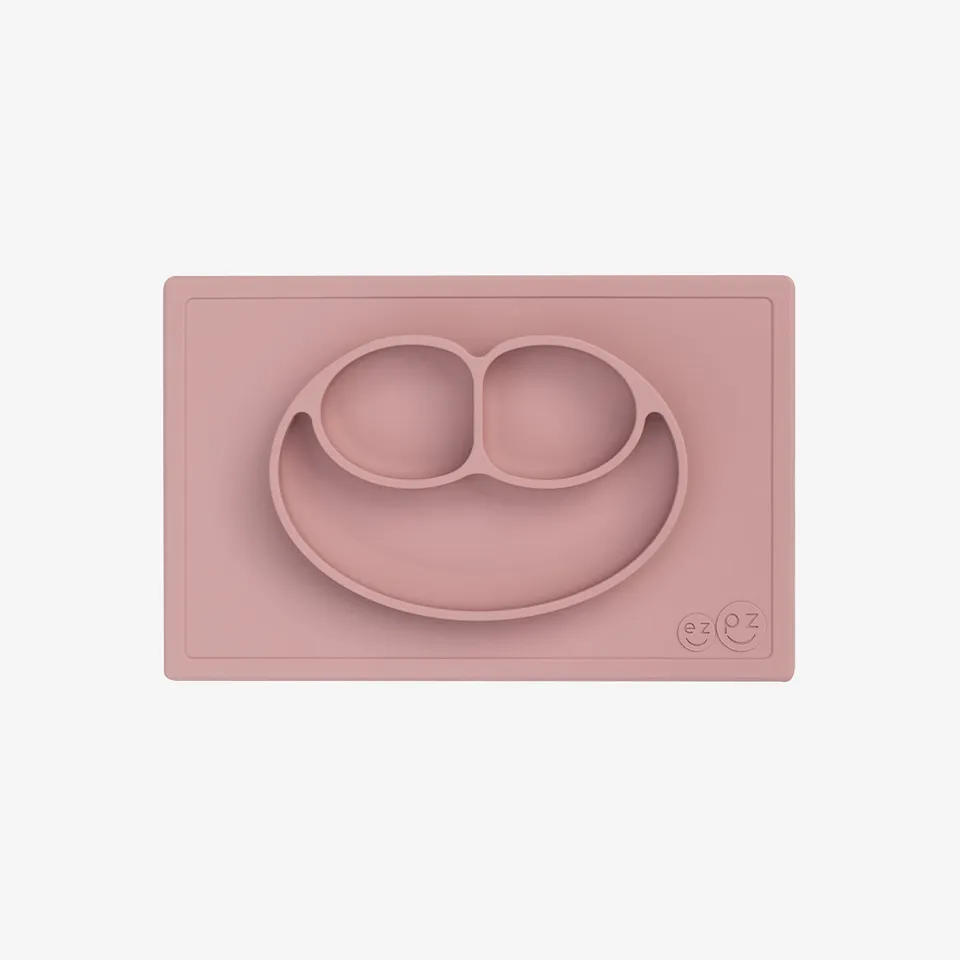 ezpz Happy Mat Silikonteller Blush saugfest