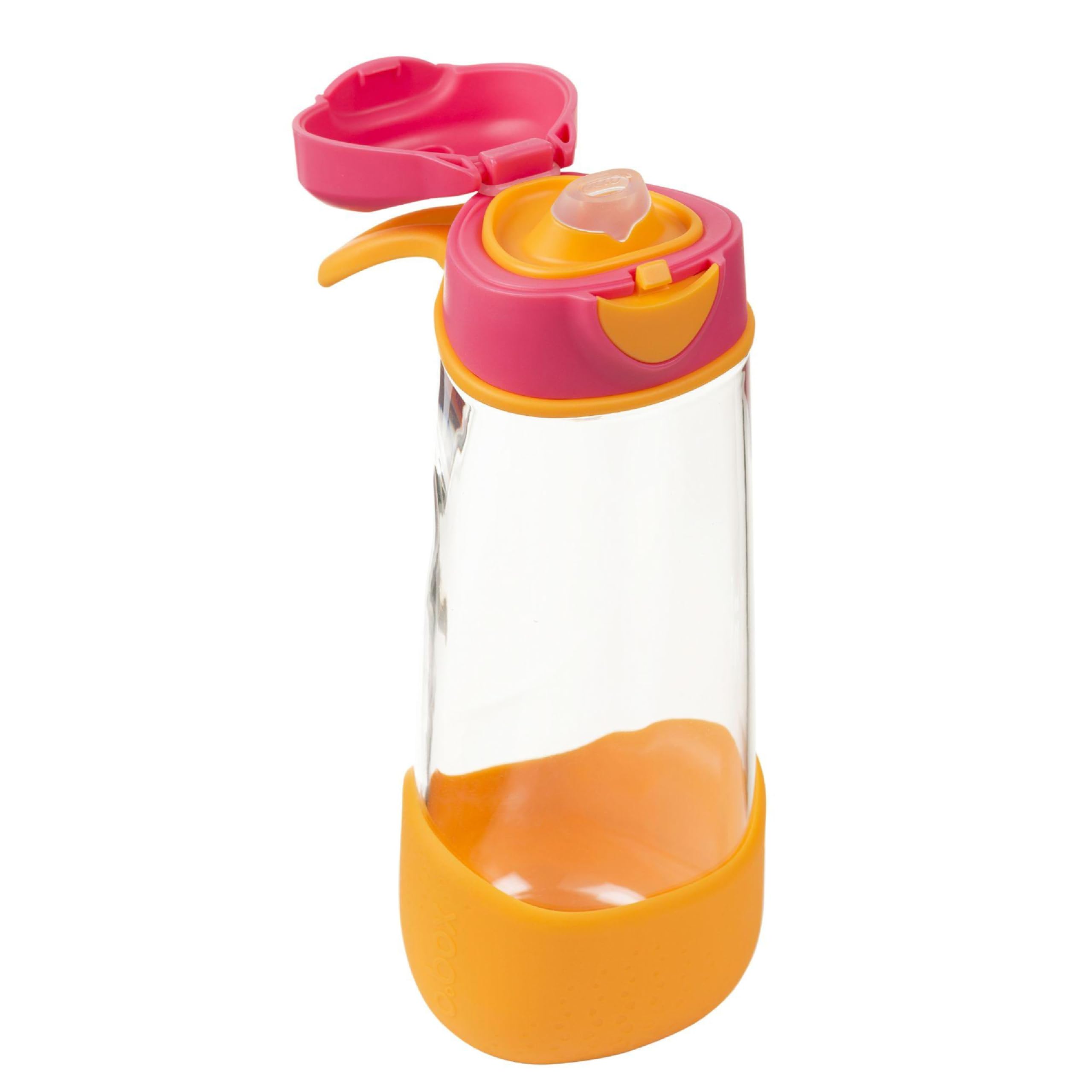 b.box Sport Spout Trinkflasche 450 ml Shake Erdbeere Tritan