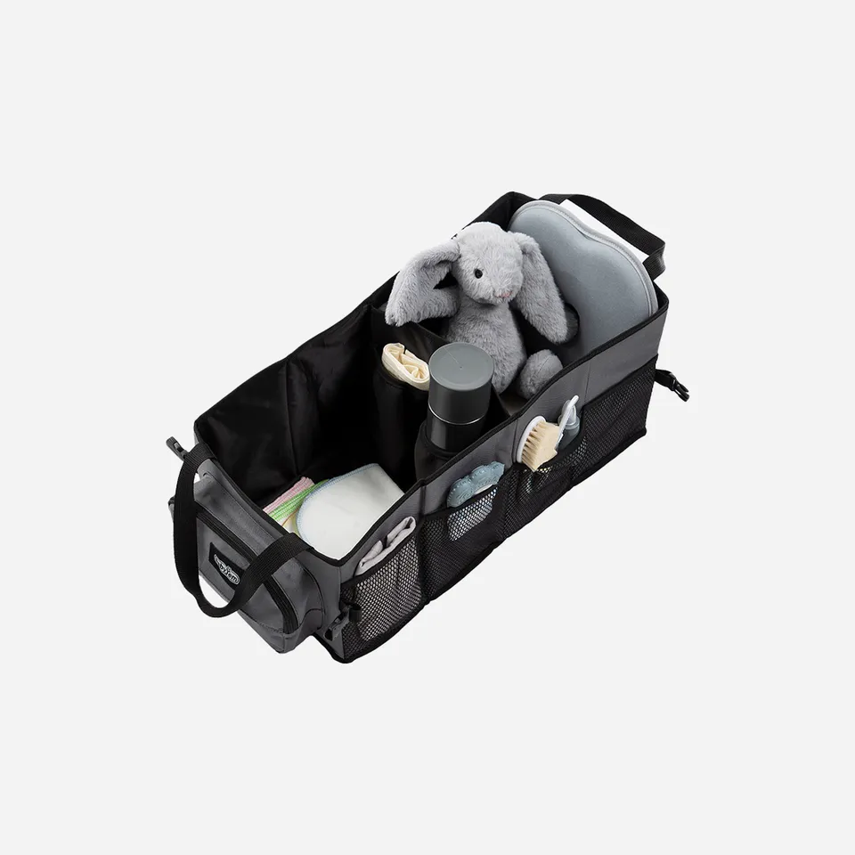 BabyJem Anne Organizer Windel-Caddy Stoff grau
