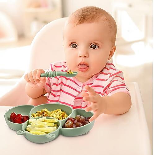 PandaEar Feeding Set Bienenteller 2er Silikon mit Löffel