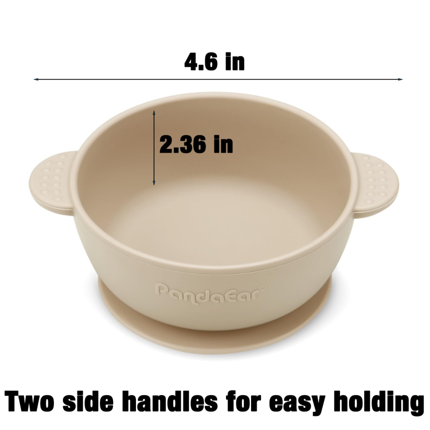 PandaEar Bowl Saugschüssel 3er-Set Silikon BPA-frei