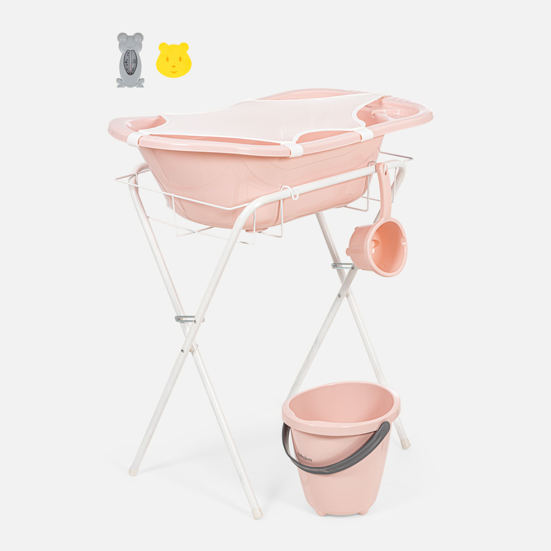BabyJem Banyo Badewanne mit Gestell 7-teilig 38 L