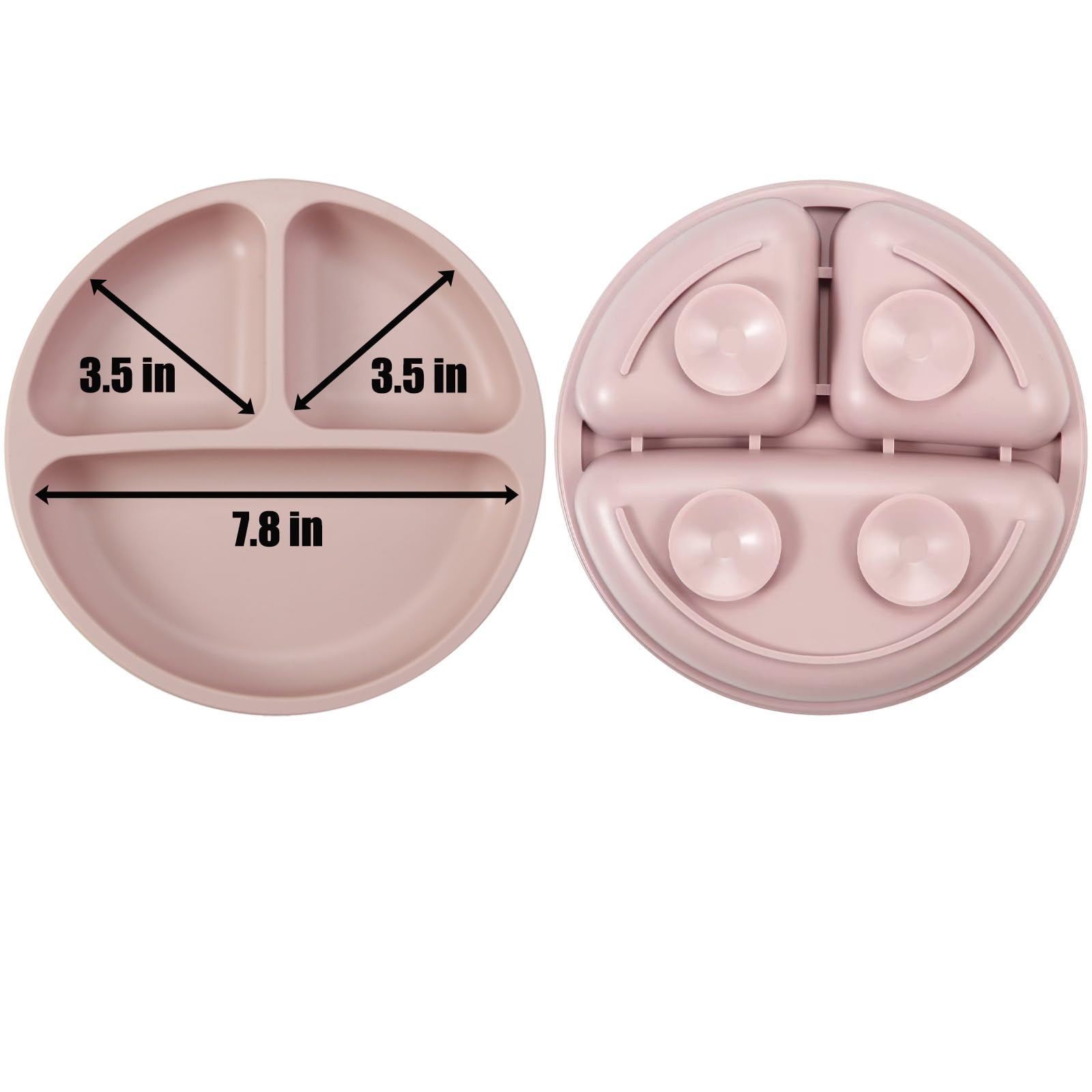 PandaEar Feeding Set Essset Silikon 9-teilig Pink