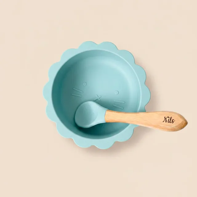 Les Petits Citrons Le Repas Paul le Bol Schüssel hellblau Saugnapf