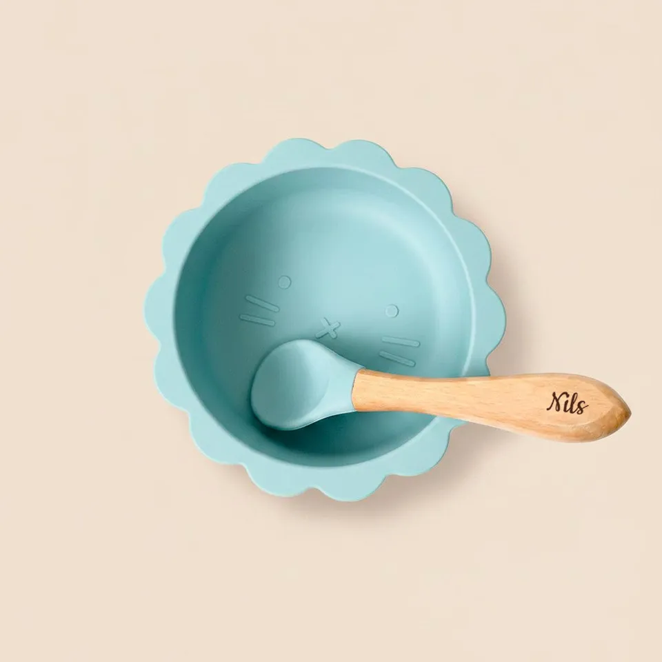 Les Petits Citrons Le Repas Paul le Bol Schüssel hellblau Saugnapf