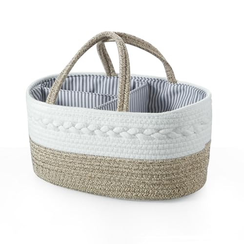 PandaEar Nursery Windelorganizer Baumwolle braun