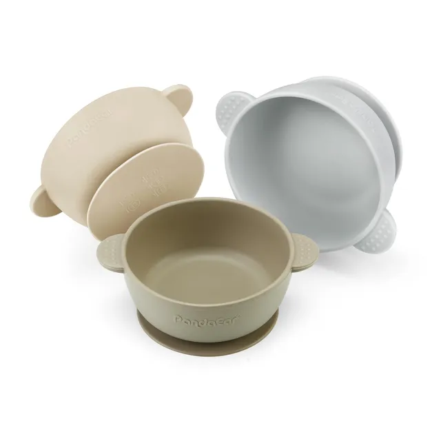 PandaEar Bowl Silikon Saugschale 3er-Pack saugfest