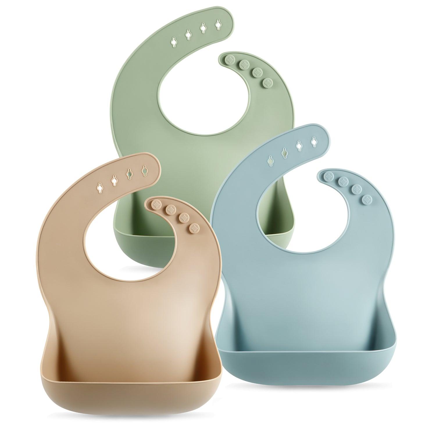 PandaEar Bibs Silikon Lätzchen 3er-Pack verstellbar