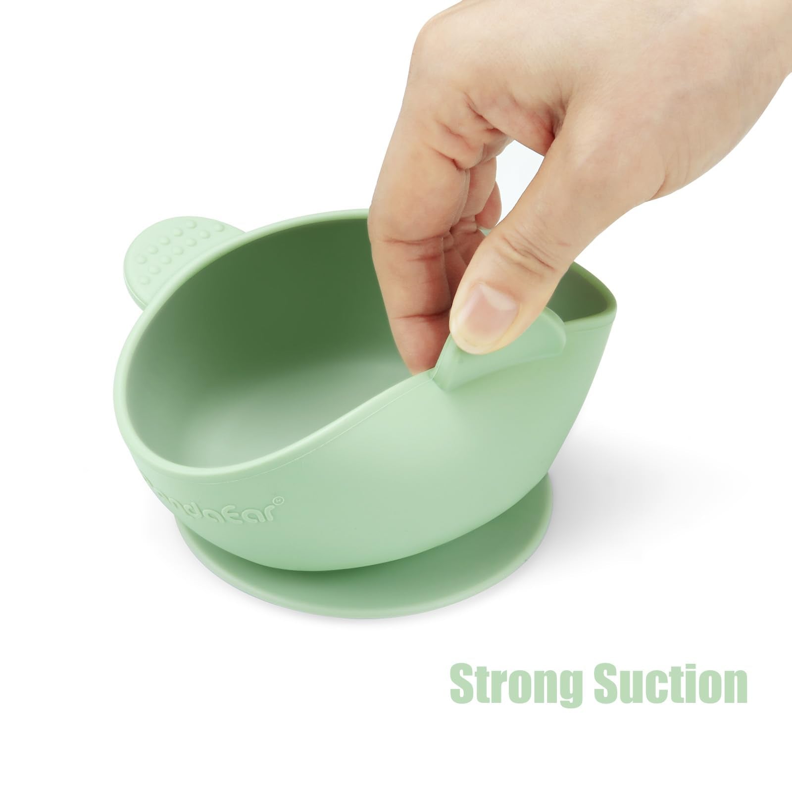 PandaEar Bowl Saugnapf Schüssel Silikon 3er Blau Grün