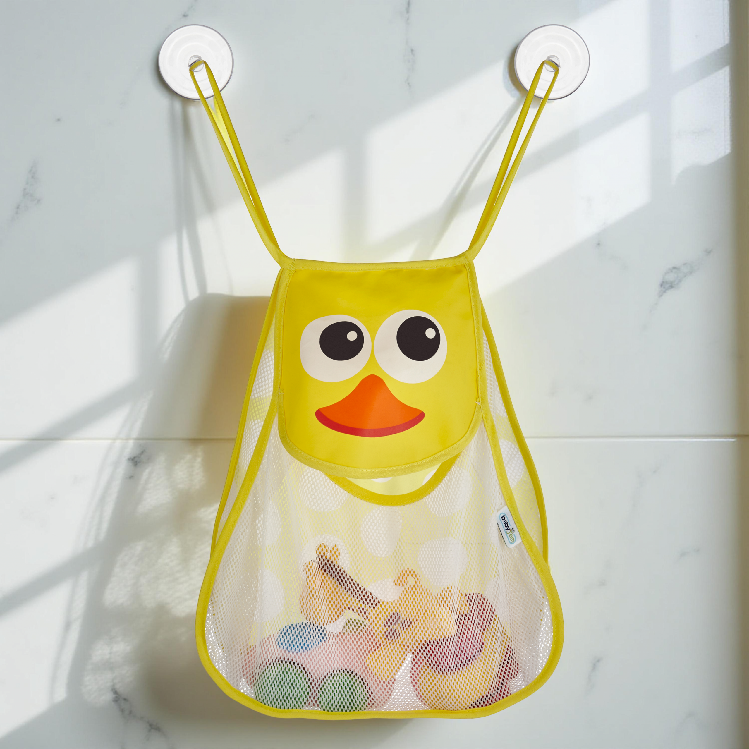 BabyJem Banyo Spielzeugnetz Bad mit Saugnäpfen