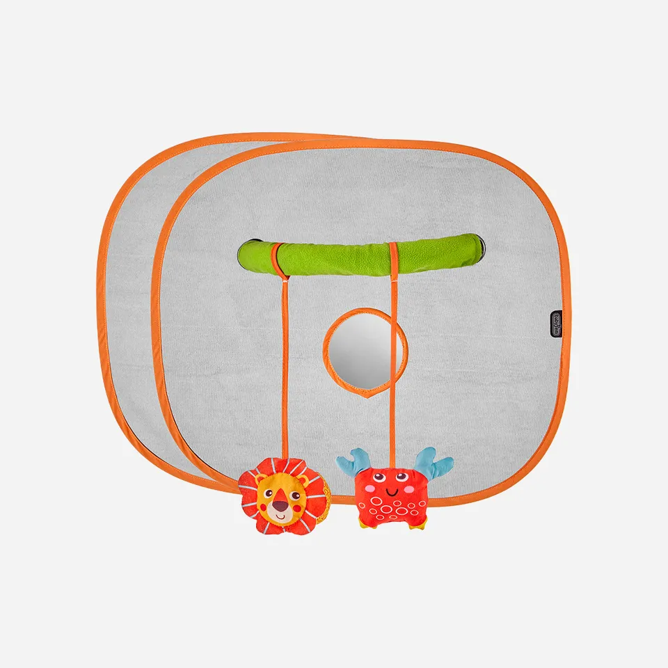 BabyJem Seyahat Auto-Sonnenschutz mit Motiv mit Saugnäpfe