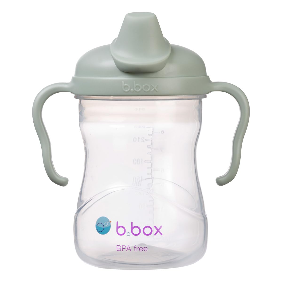 b.box Sippy cups Schnabeltasse Salbeigrün 240 ml auslaufsicher