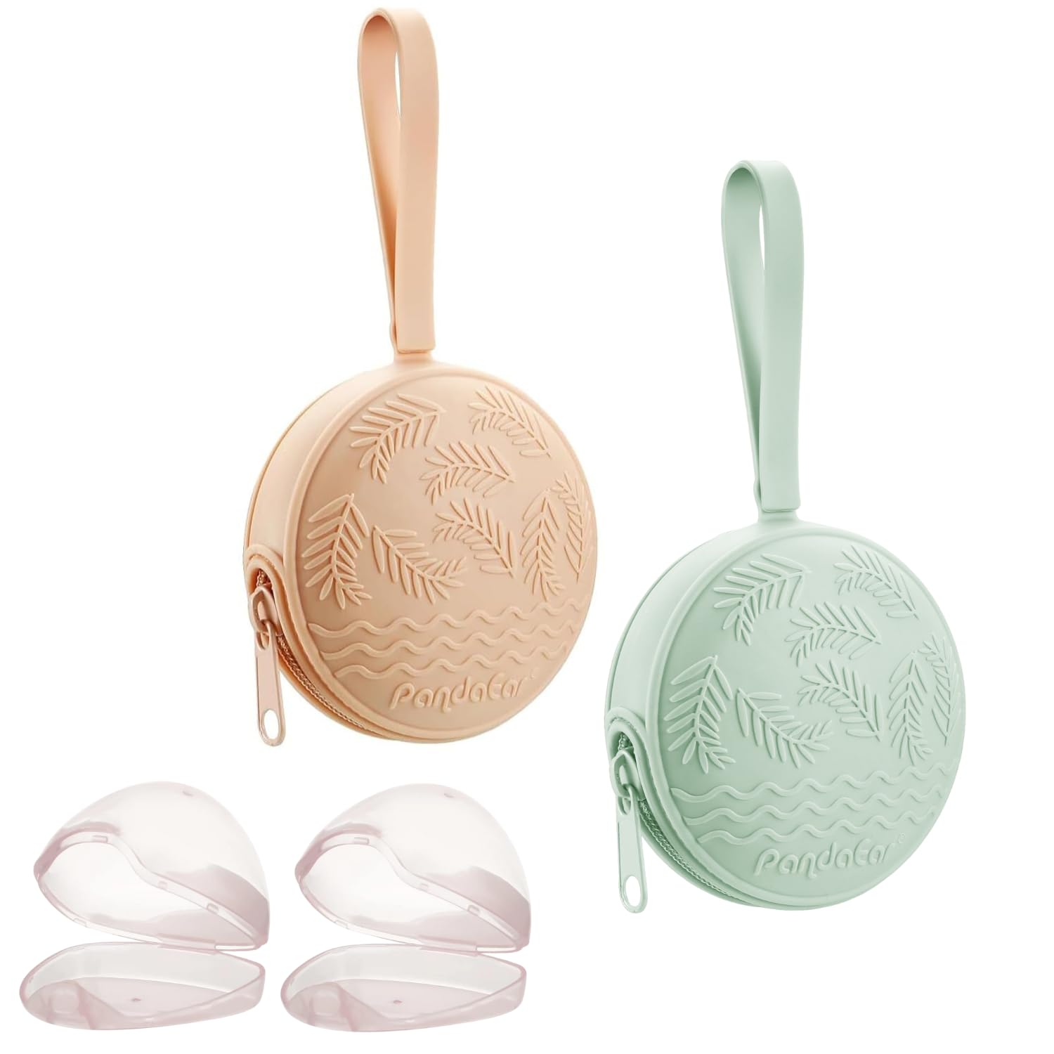 PandaEar Pacifiers Schnullerbox 4er-Set Silikon BPA-frei