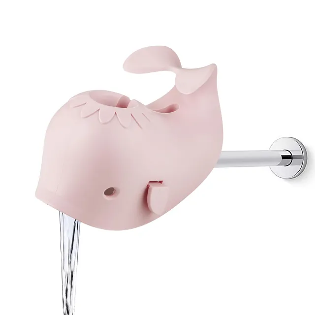 PandaEar Bathroom Wasserhahnschutz Baby Silikon Pink Wal