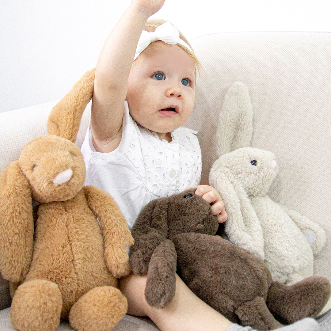 BabyJem Oyuncak Plüschhase sitzend Kuscheltier beige