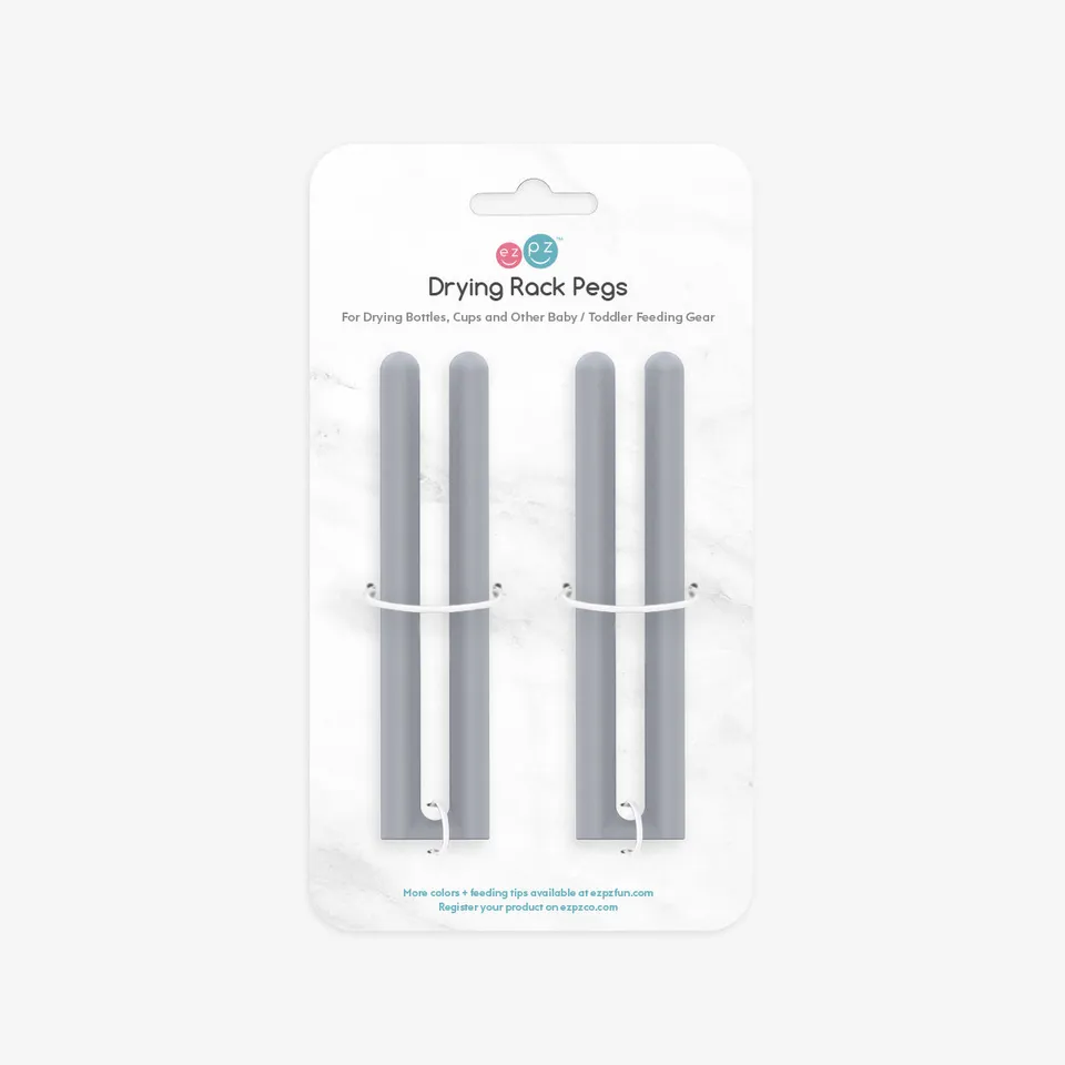 ezpz Cleaning Drying Rack Pegs Stifte Grau Ersatz