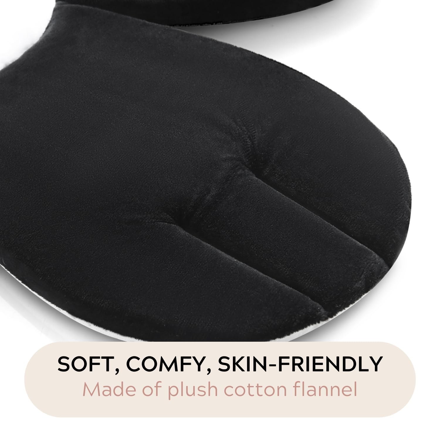 PandaEar Bath Pad Badeauflage Waschbecken Schwarz Blume