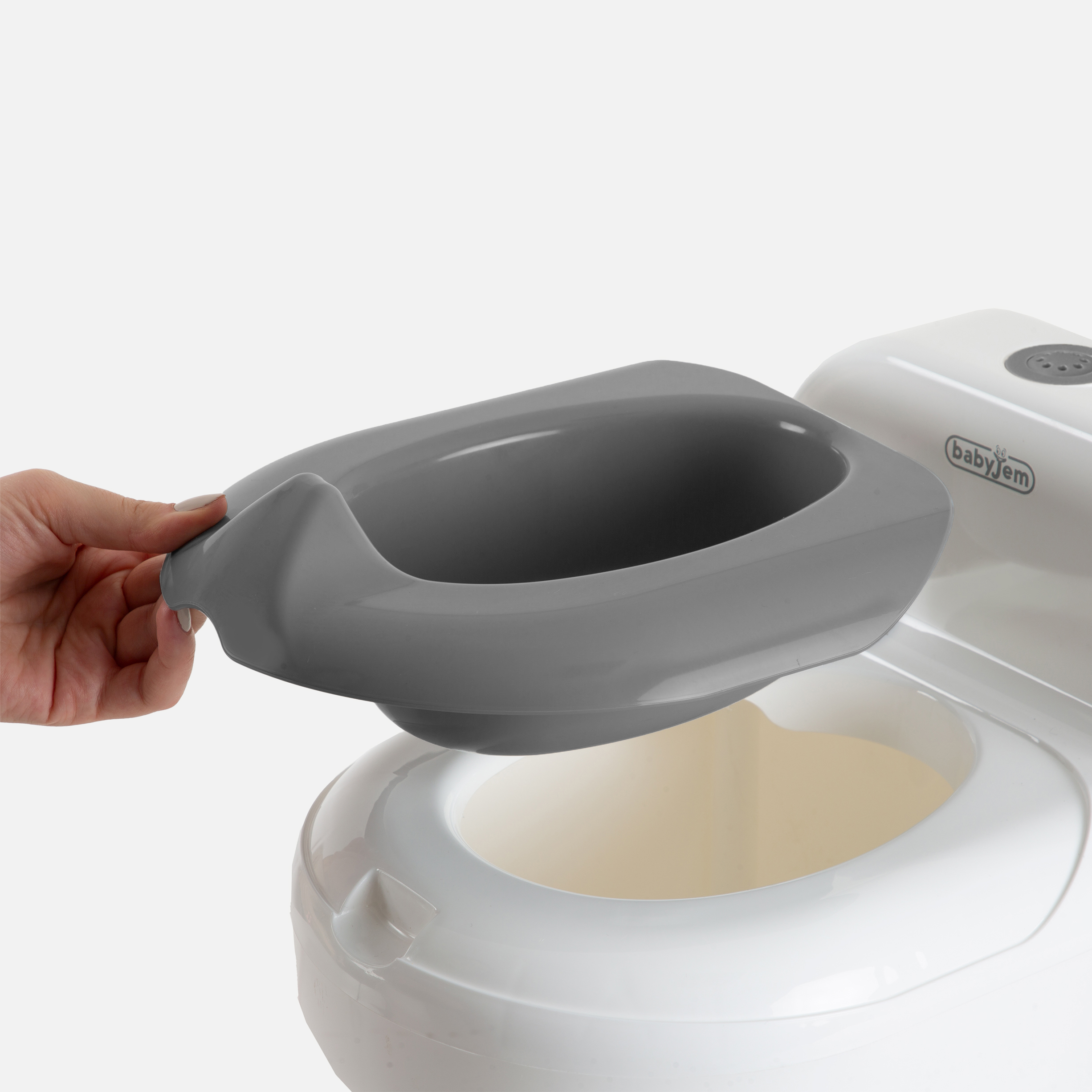 BabyJem Banyo Töpfchen m. Spülsound weiß rutschfest